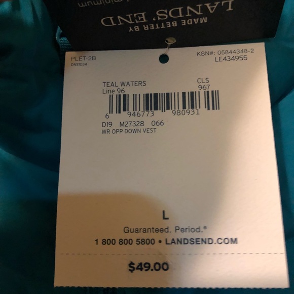 Lands End  vest - Picture 2 of 8